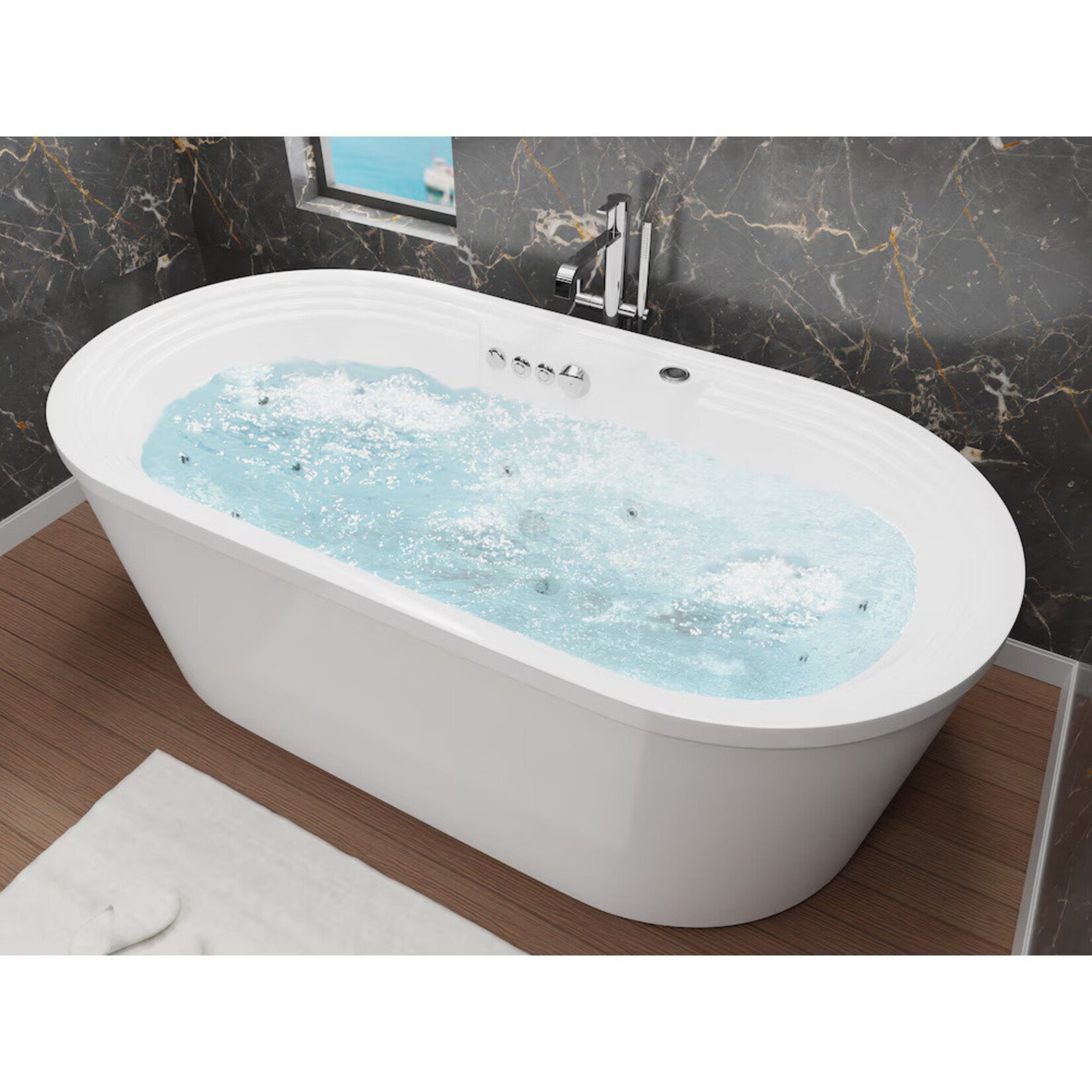 (Anzzi) Bathtub 67.37 inch
