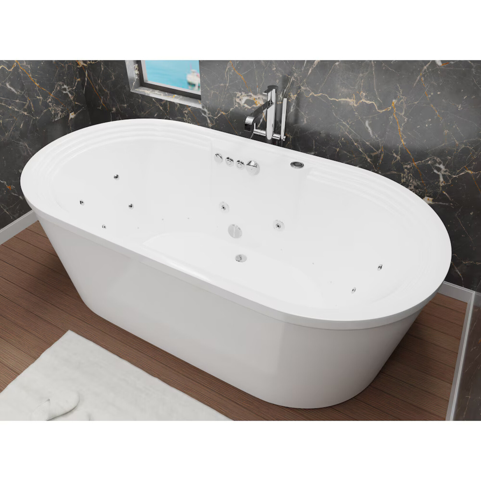 (Anzzi) Bathtub 67.37 inch