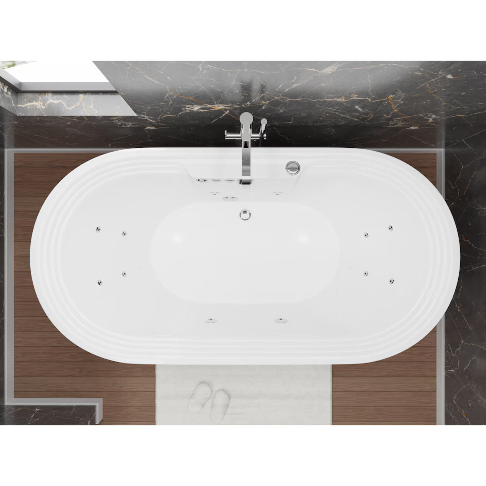 (Anzzi) Bathtub 67.37 inch
