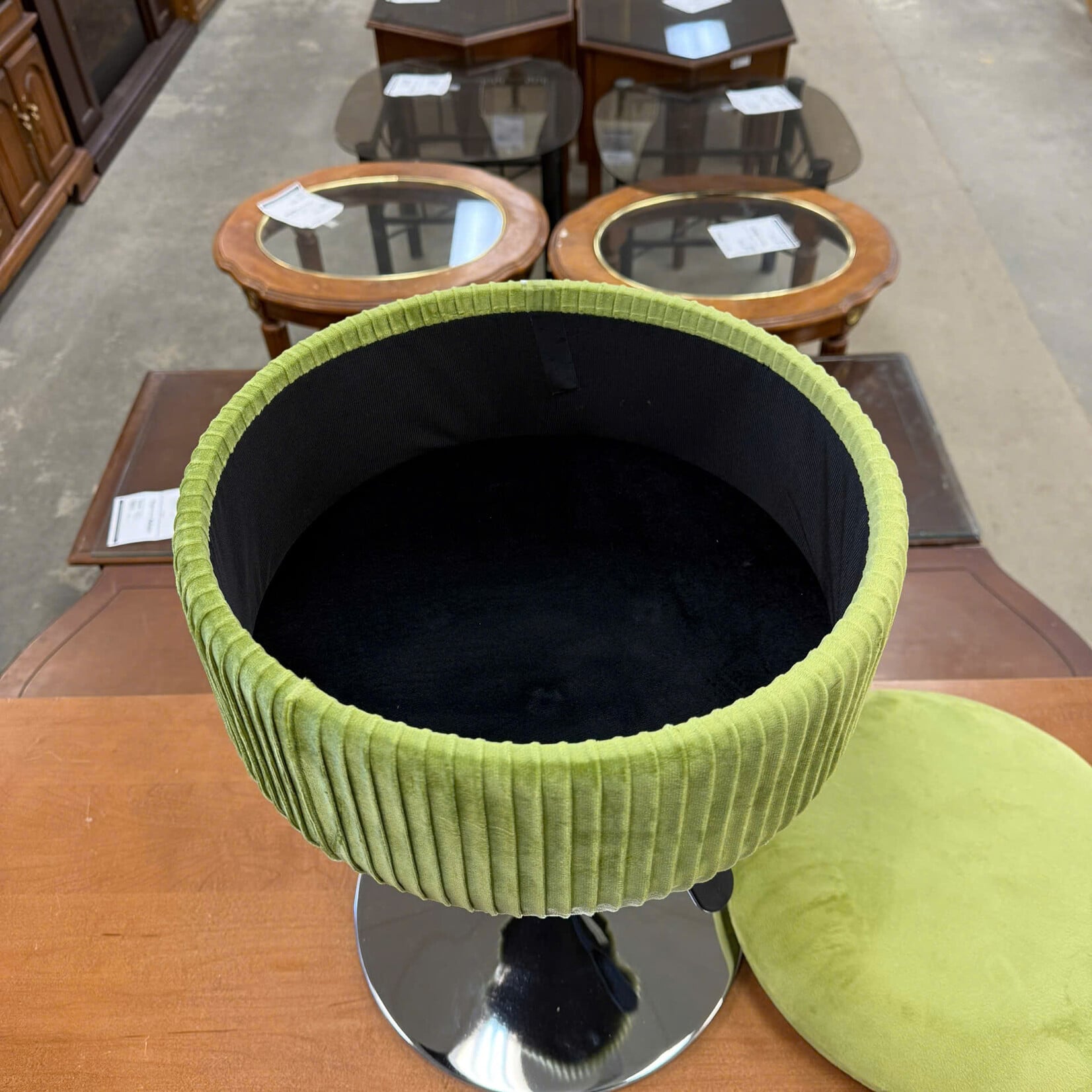Swivel Ottoman Vanity Stool