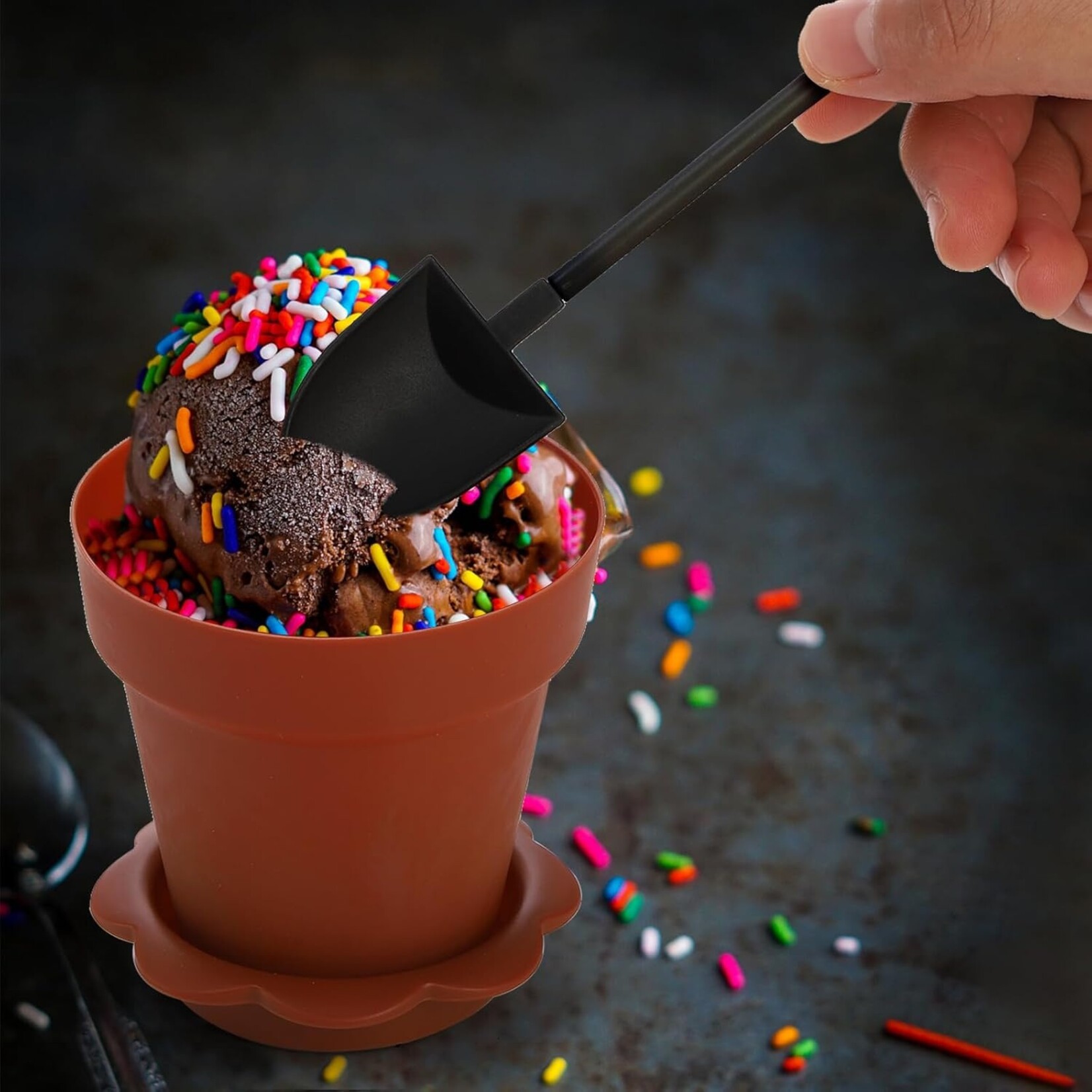 Dessert Cups w Lids & Spoons 50pcs