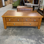 Pine 2-Drawer Coffee Table