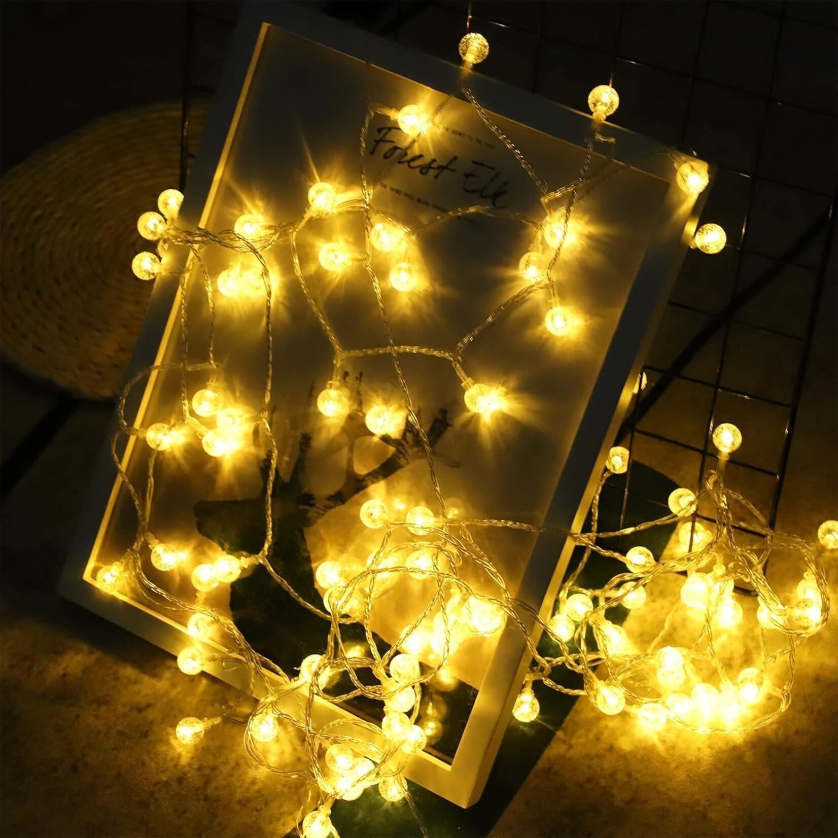 20ft 60 LED Crystal Globe String Light