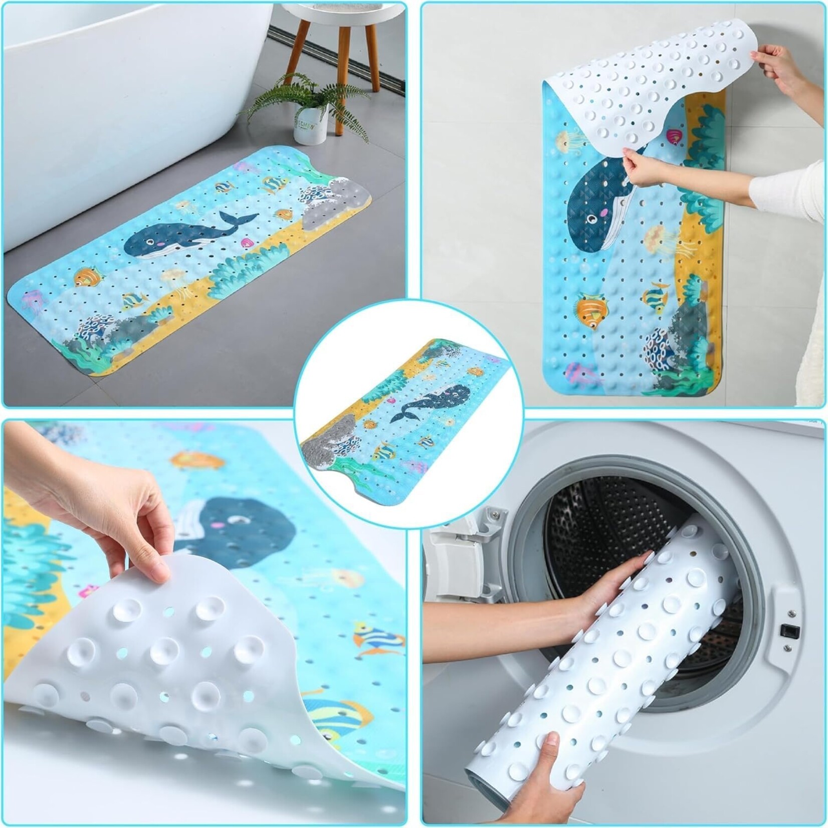 Nonslip Kid Bath Mat 40X16