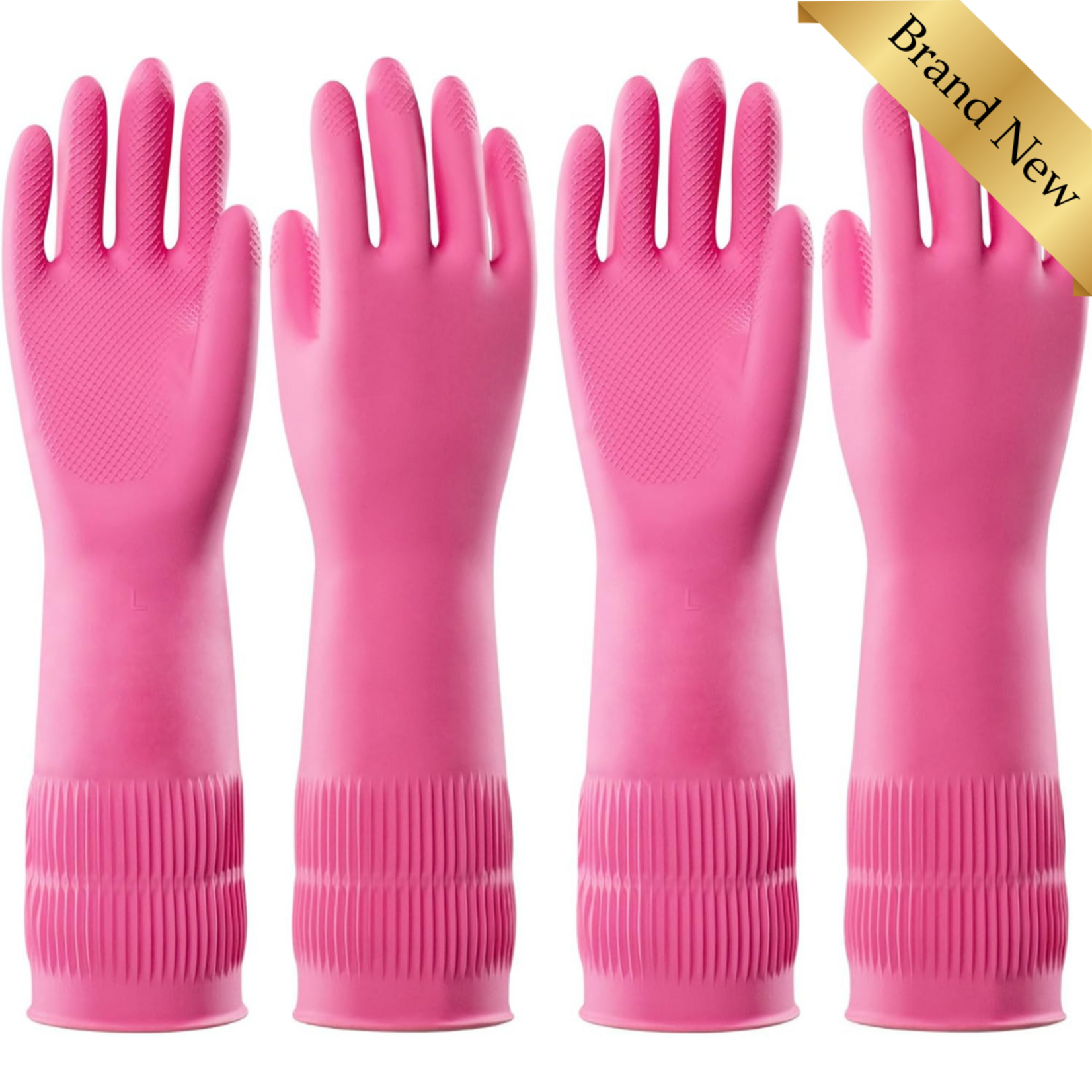Cleaning Rubber Gloves 2 Pairs