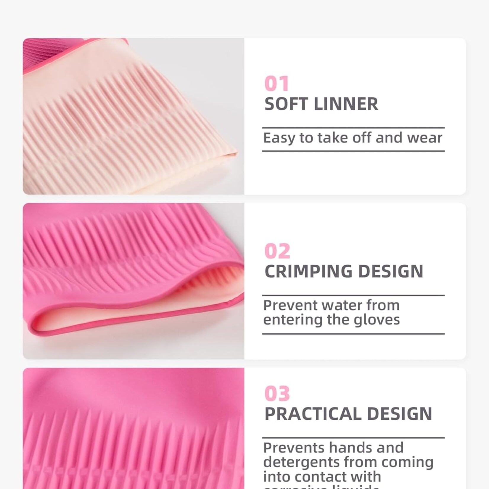 Cleaning Rubber Gloves 2 Pairs