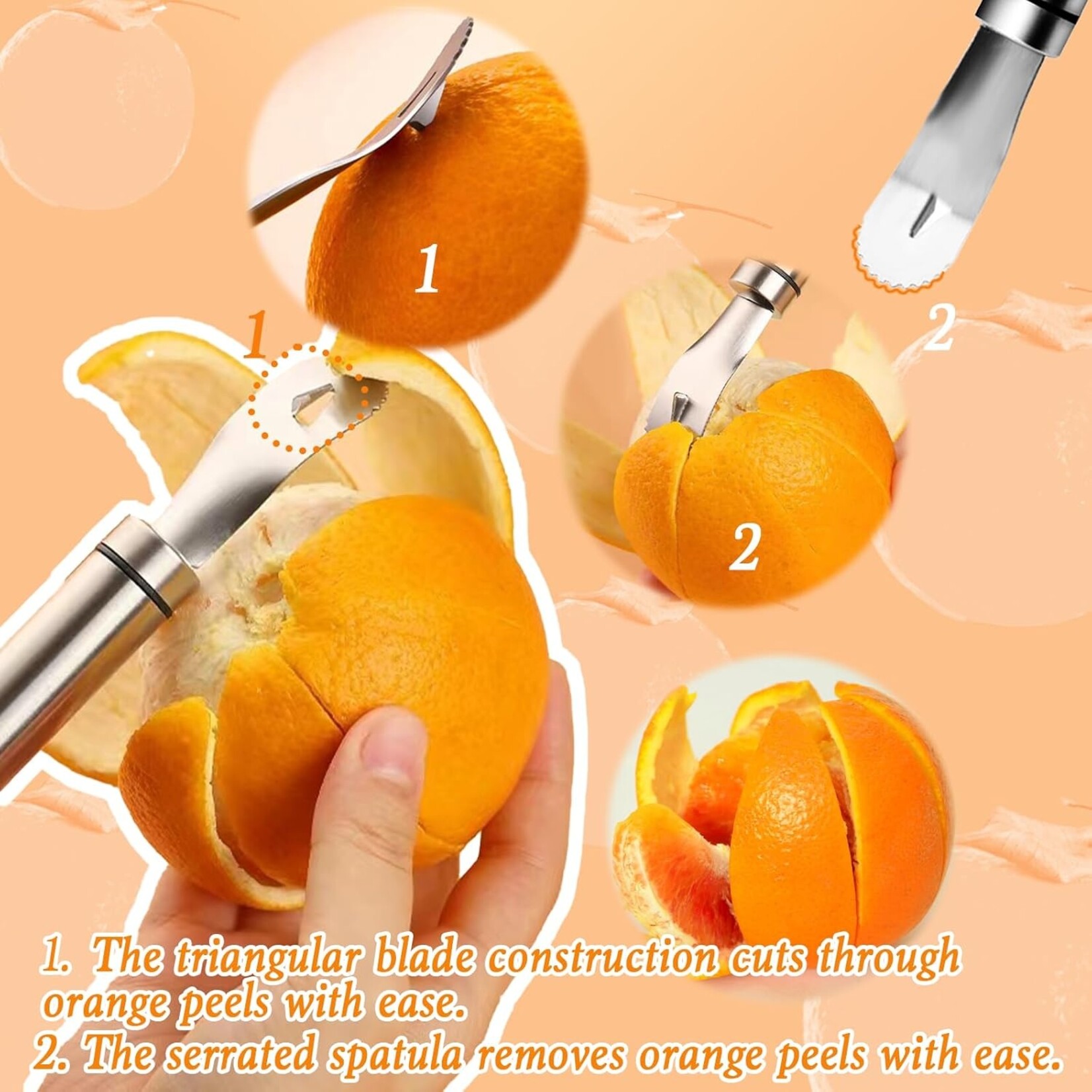 Stainless Steel Citrus Peeler Tool