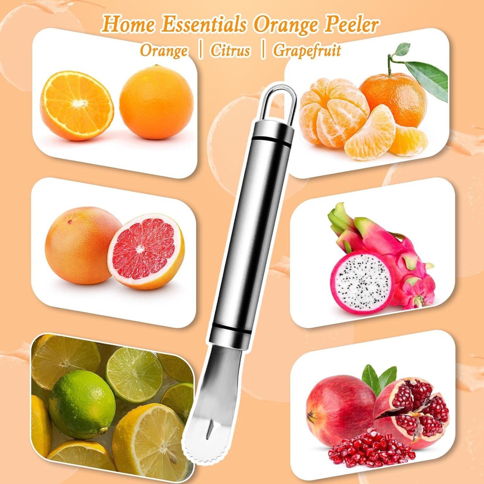 Stainless Steel Citrus Peeler Tool