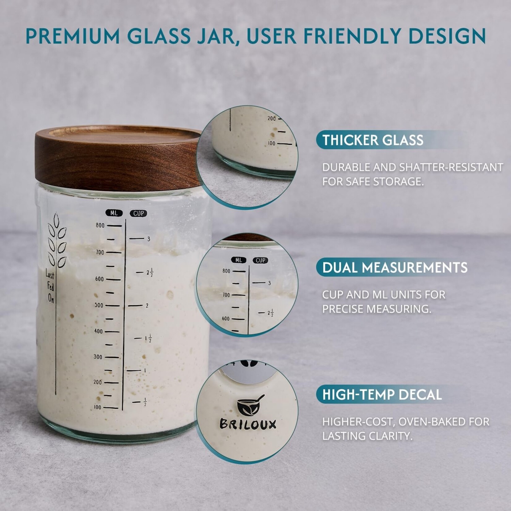 Briloux Sourdough Jar Kit