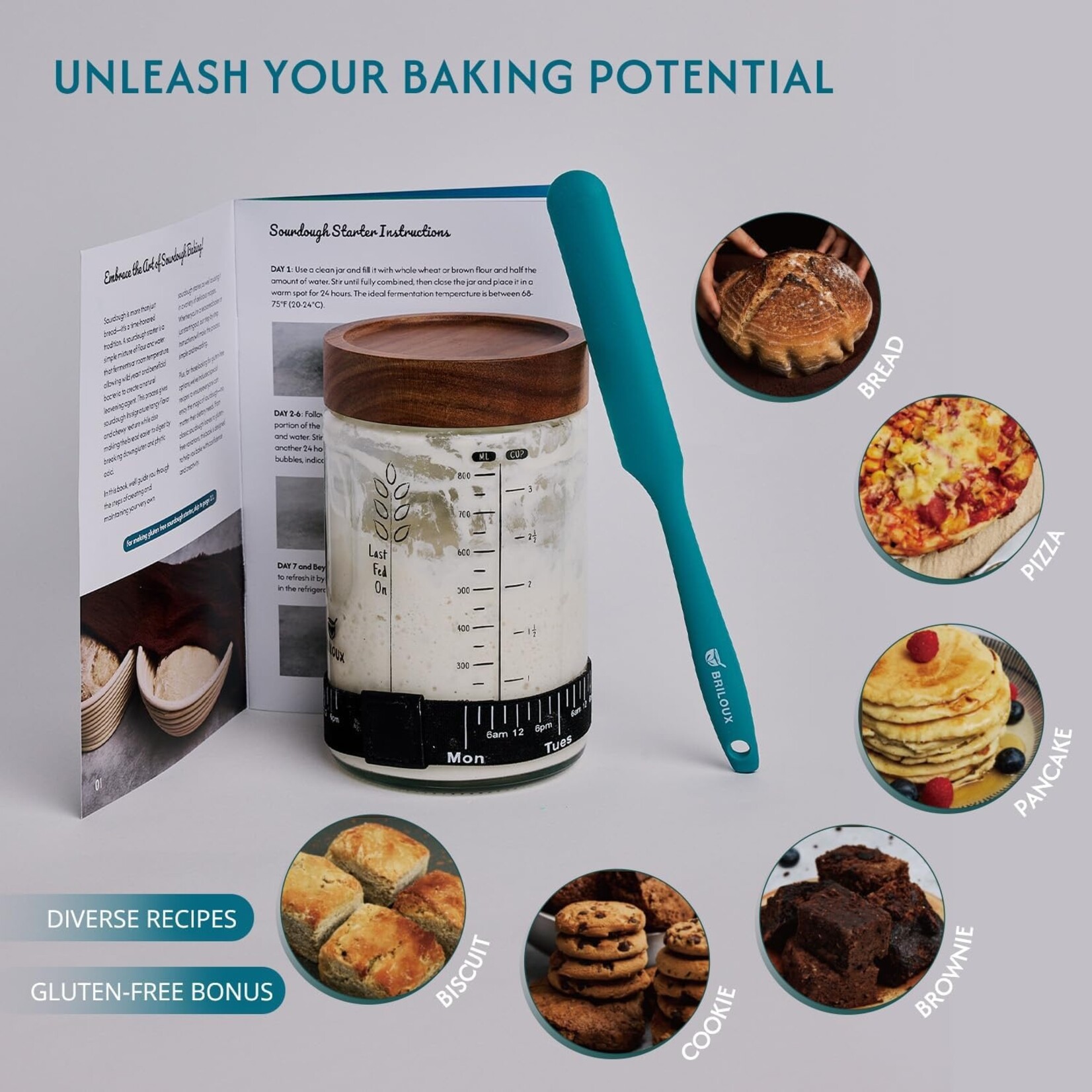 Briloux Sourdough Jar Kit