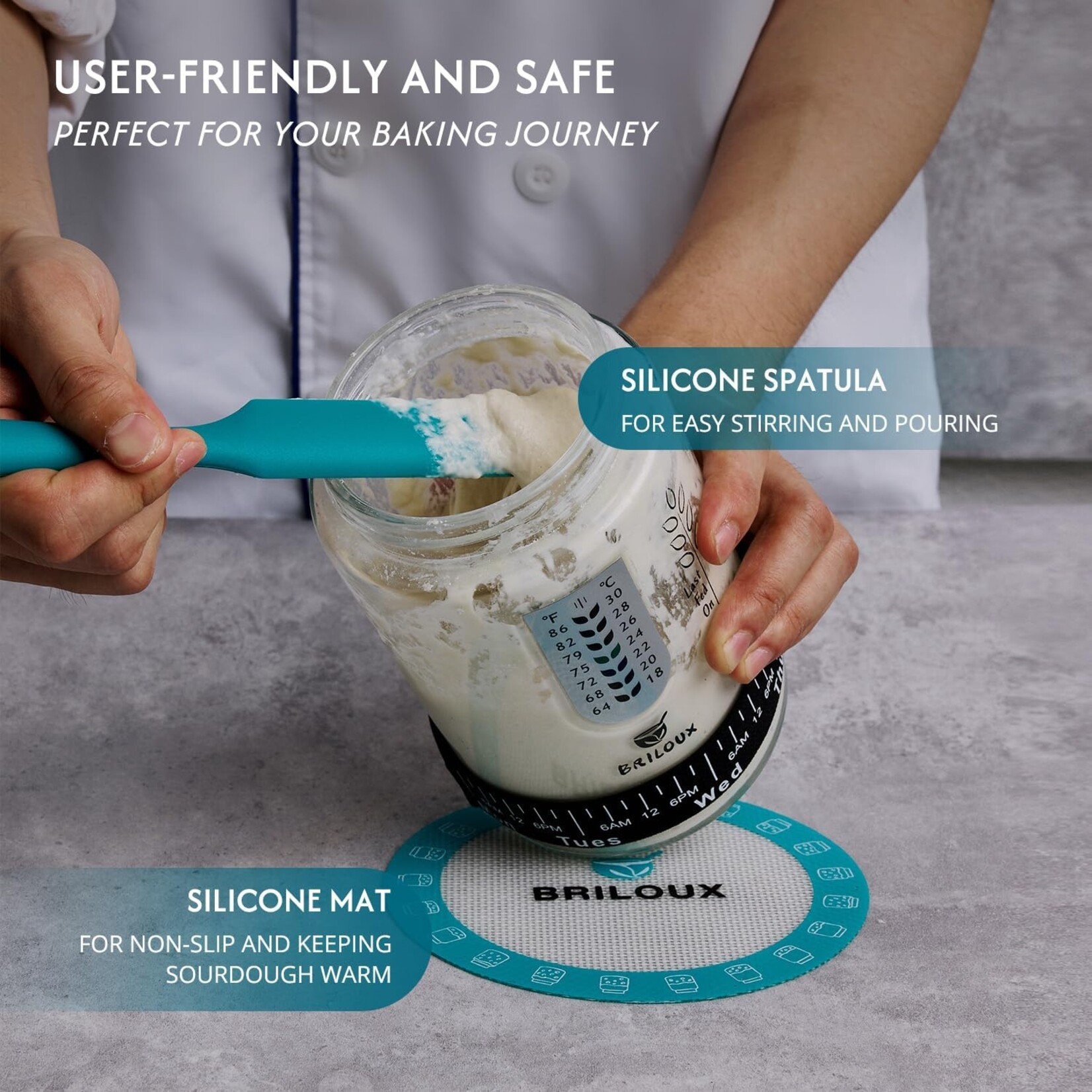 Briloux Sourdough Jar Kit