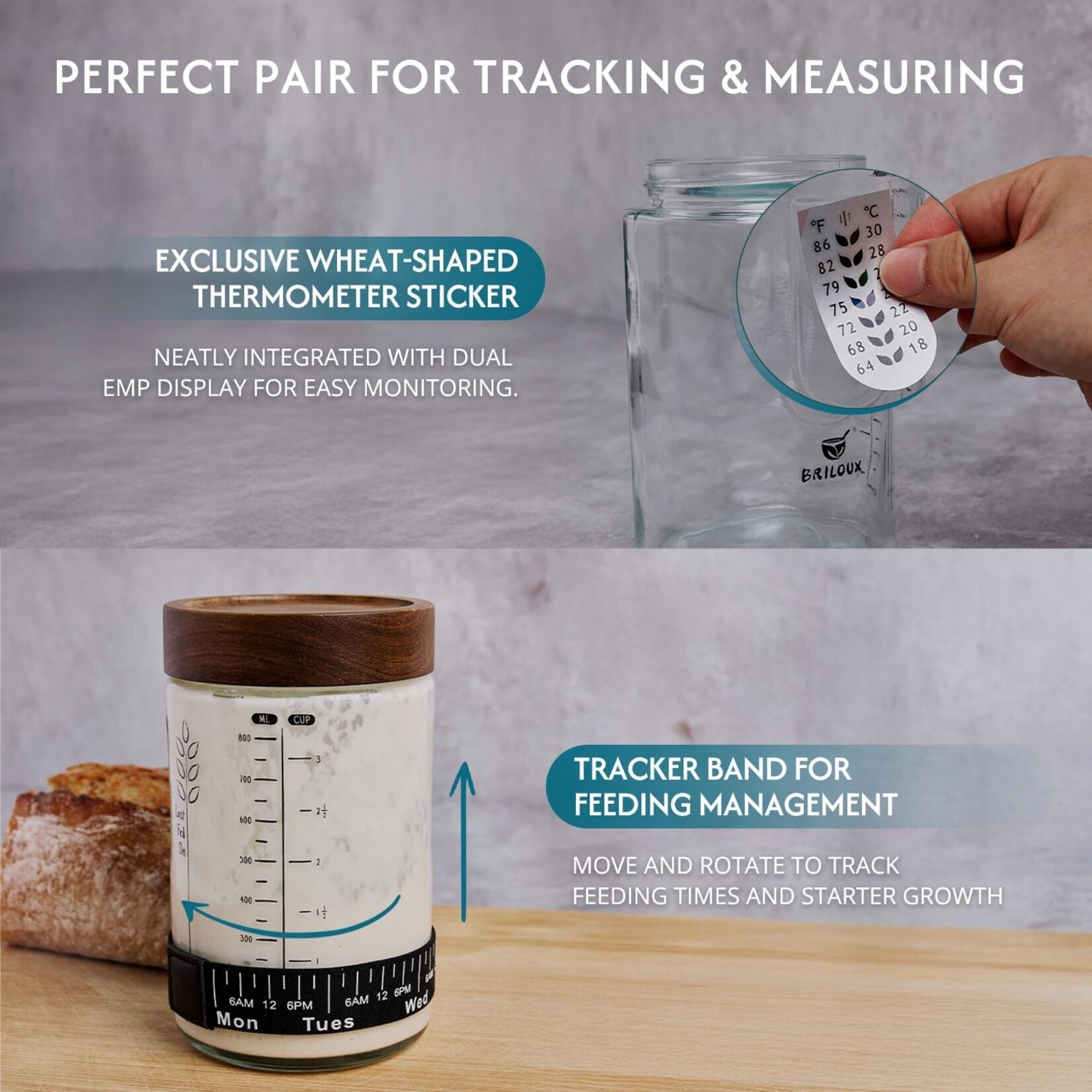 Briloux Sourdough Jar Kit