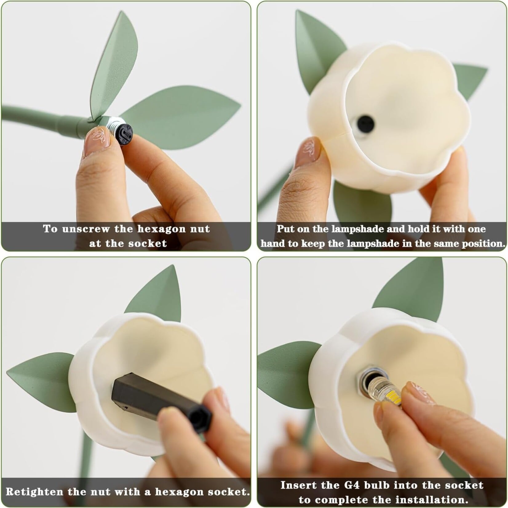 Lily of The Valley Table Lamp