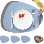 4Pcs Place Mats Sky Blue