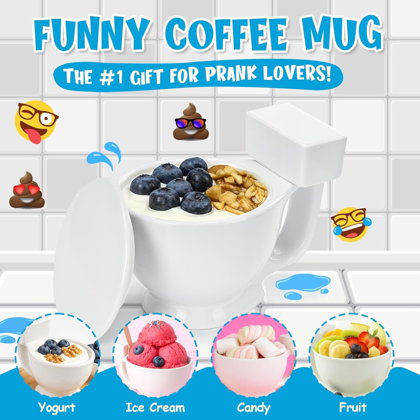 White Toilet Coffee Mug