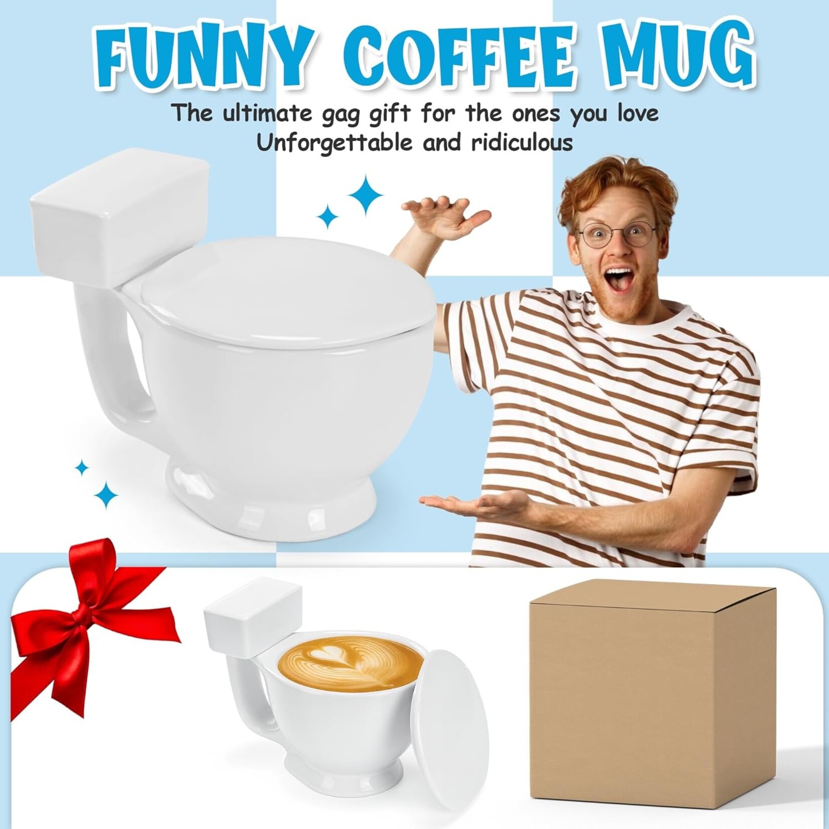 White Toilet Coffee Mug
