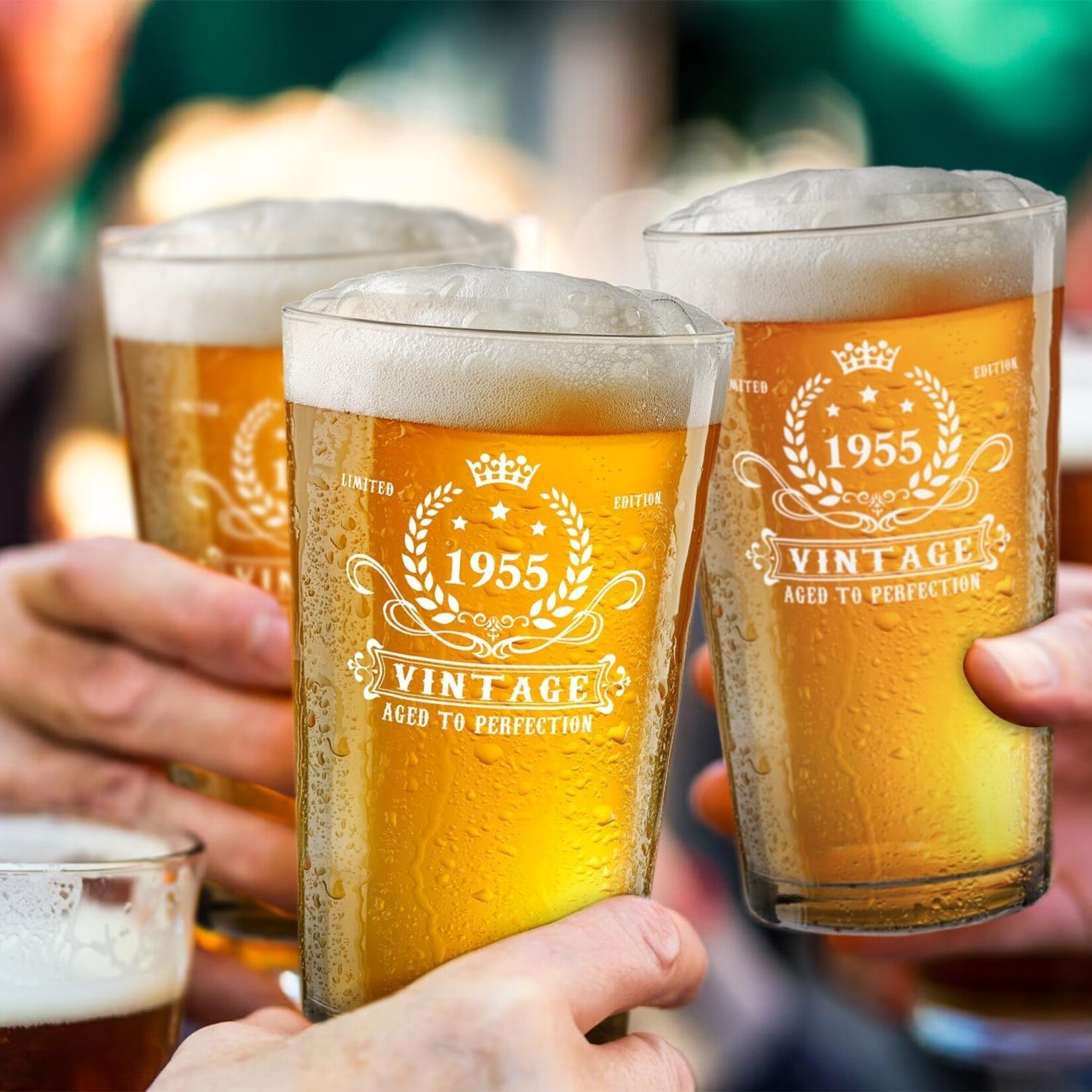 Vintage 1955 Beer Glass Gift Box