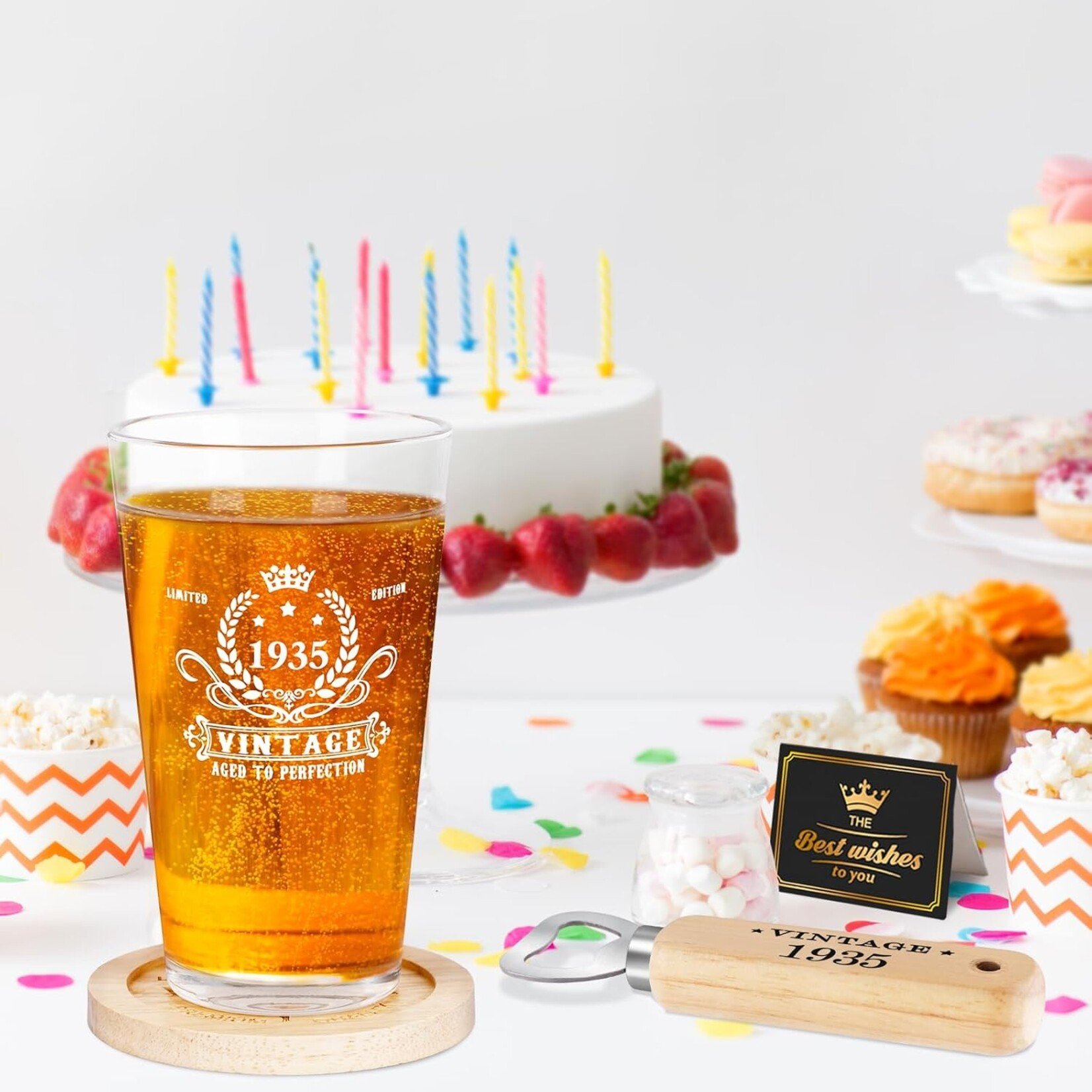 Vintage 1935 Beer Glass Gift Box