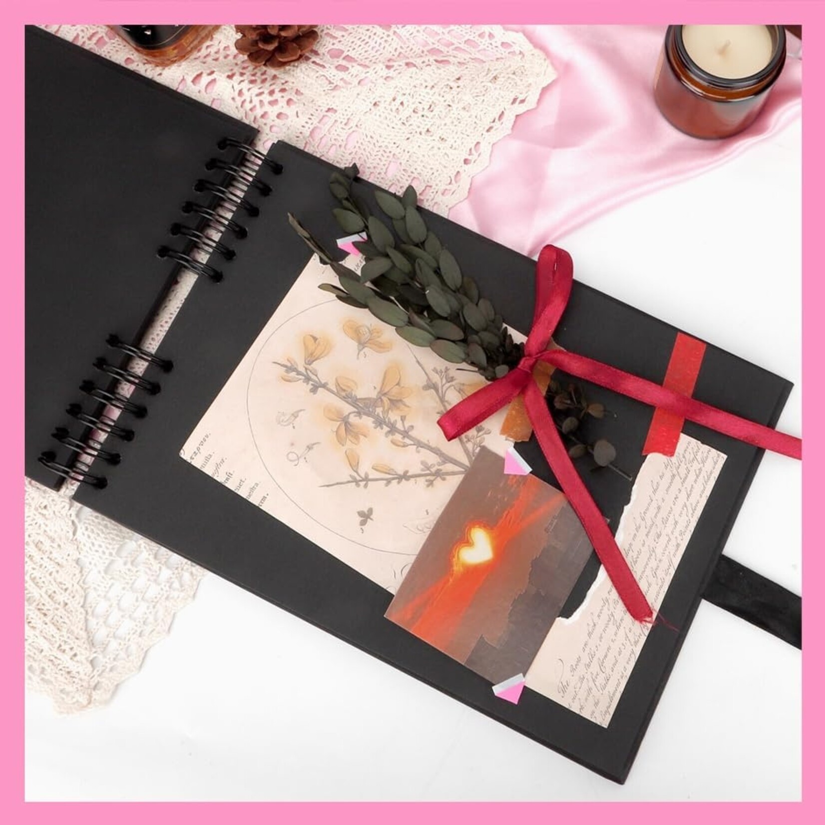DYI Black Scrapbook 8.2x11.8 in