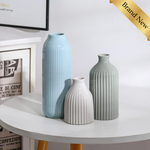 Ceramic Vase Set of 3 MultiColor