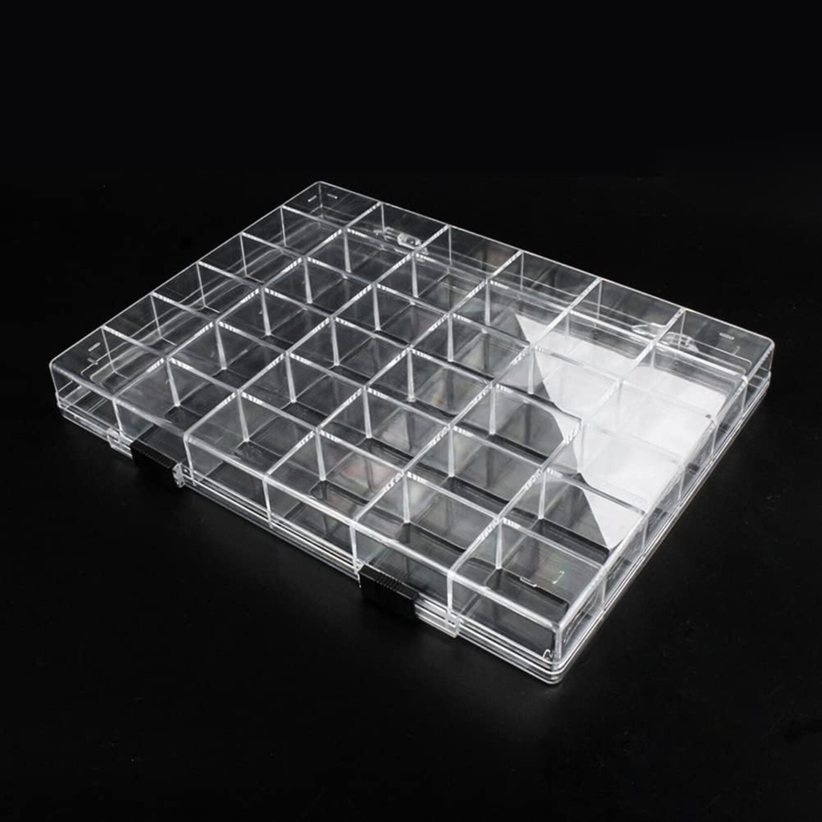2Pcs 36 Grid Plastic Organizer Box