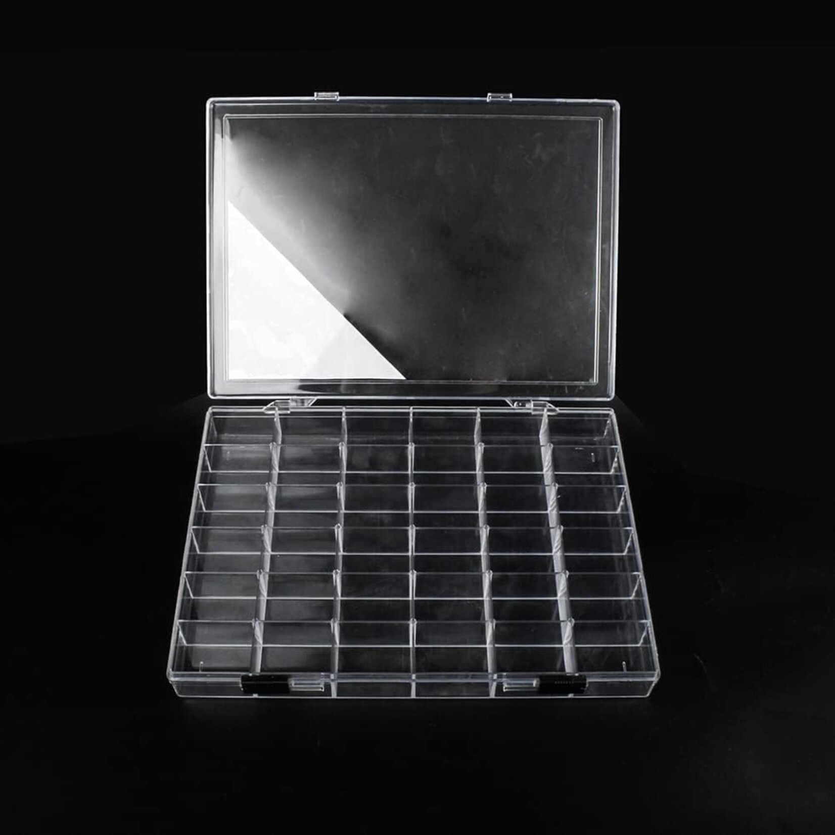 2Pcs 36 Grid Plastic Organizer Box