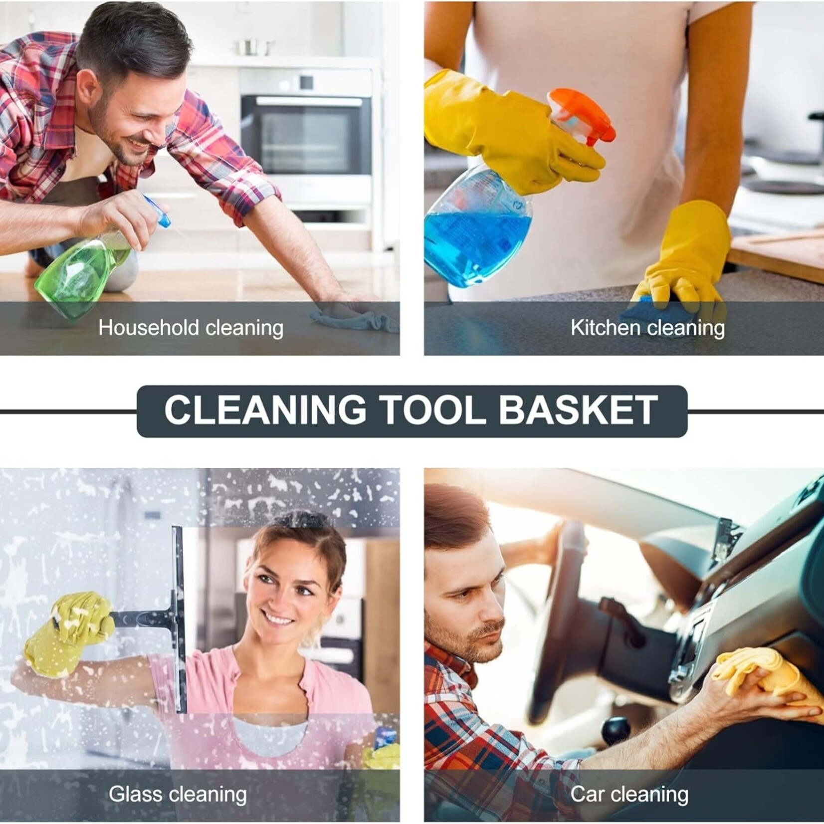 Cleaning Tool Basket 3-Compartment