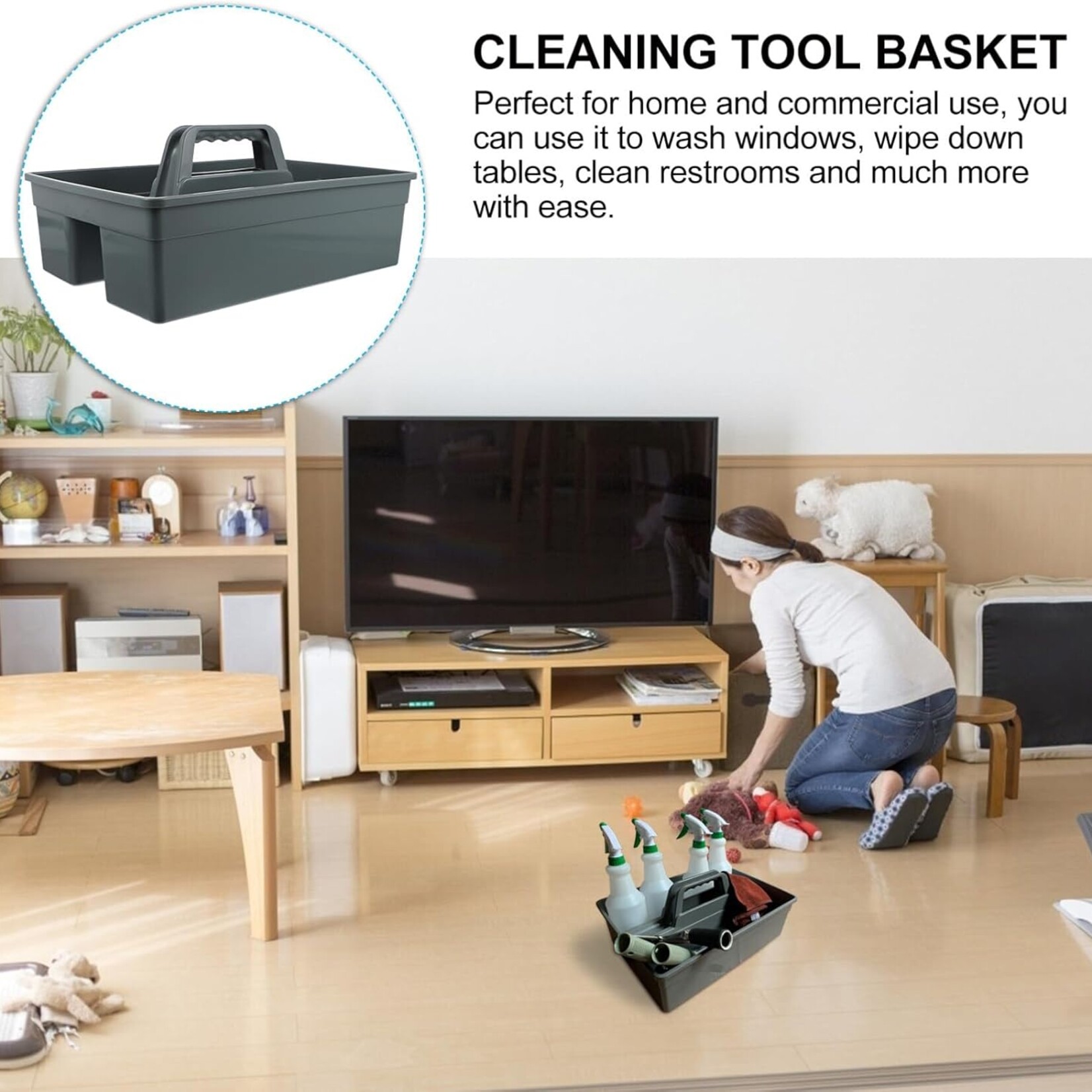Cleaning Tool Basket 3-Compartment