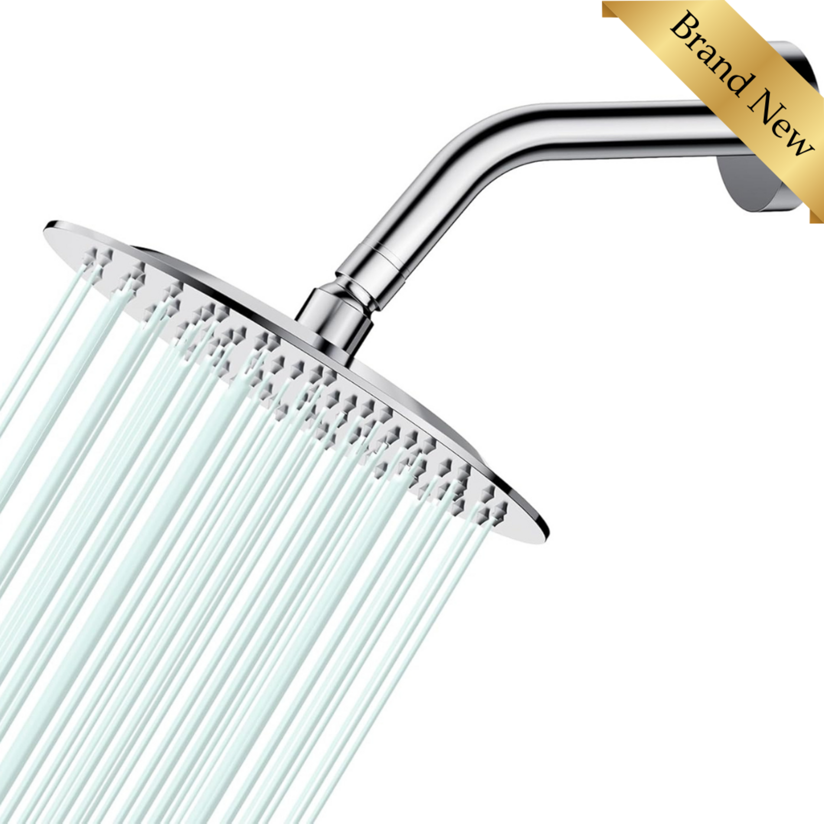Round Shower Head Chrome 8"