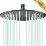 Round Shower Head Matte Black 10"