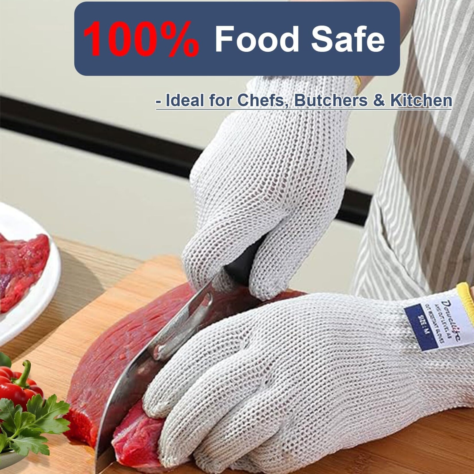 Dowellife Cut Resistant Gloves Size S