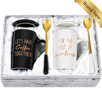 B&W Coffee Together Wedding Gift Set