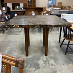Square Faux Marble Top Table