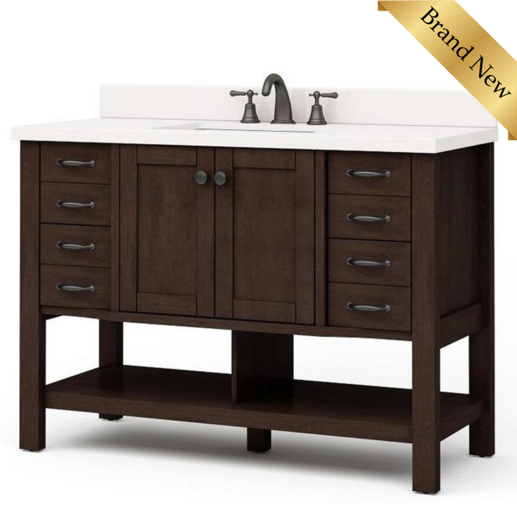 Kingscote 48 Inch Espresso Vanity