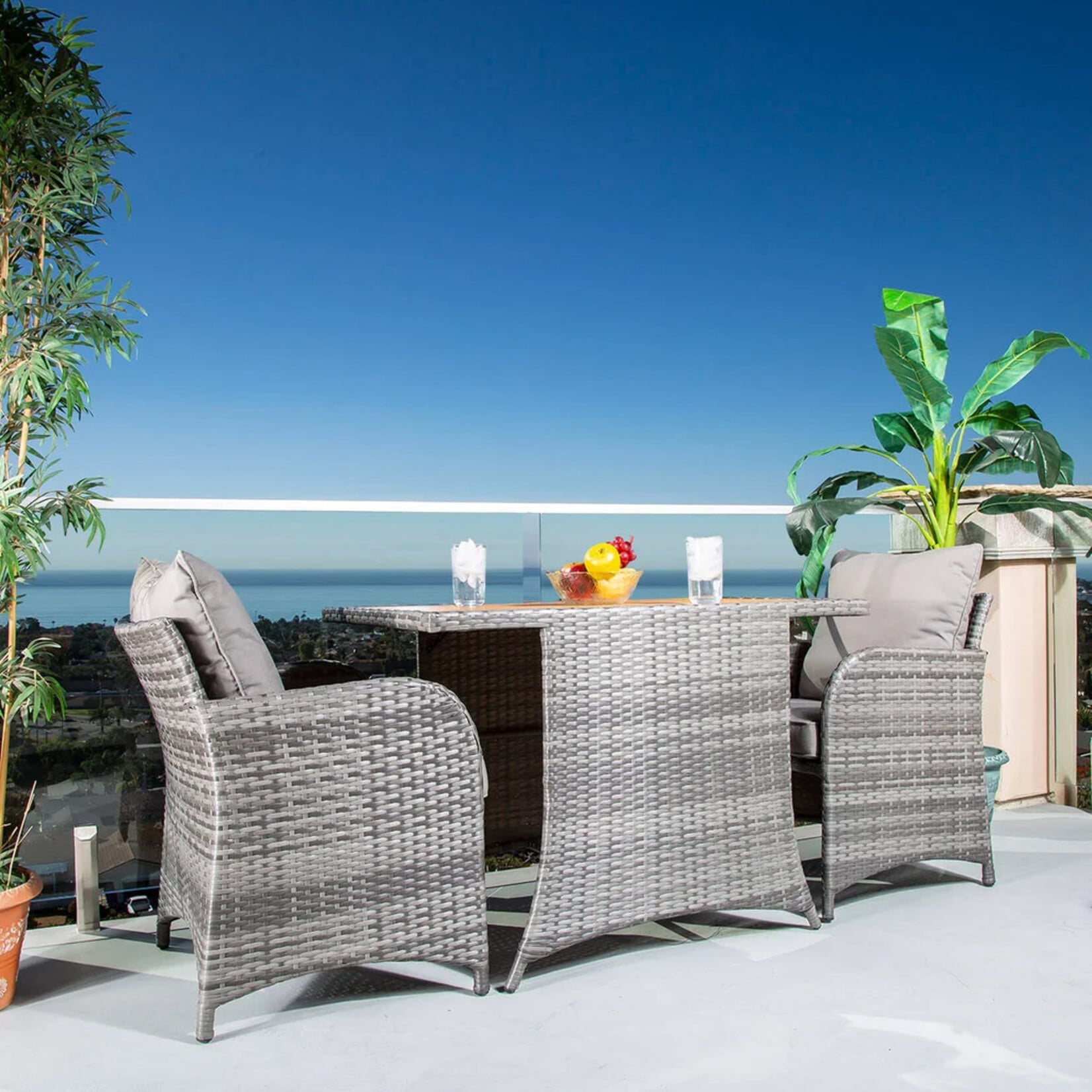 Allspace 3 Pc Balcony Patio Set