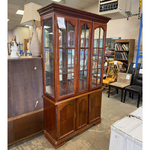 Dark Brown 2 Piece China Cabinet