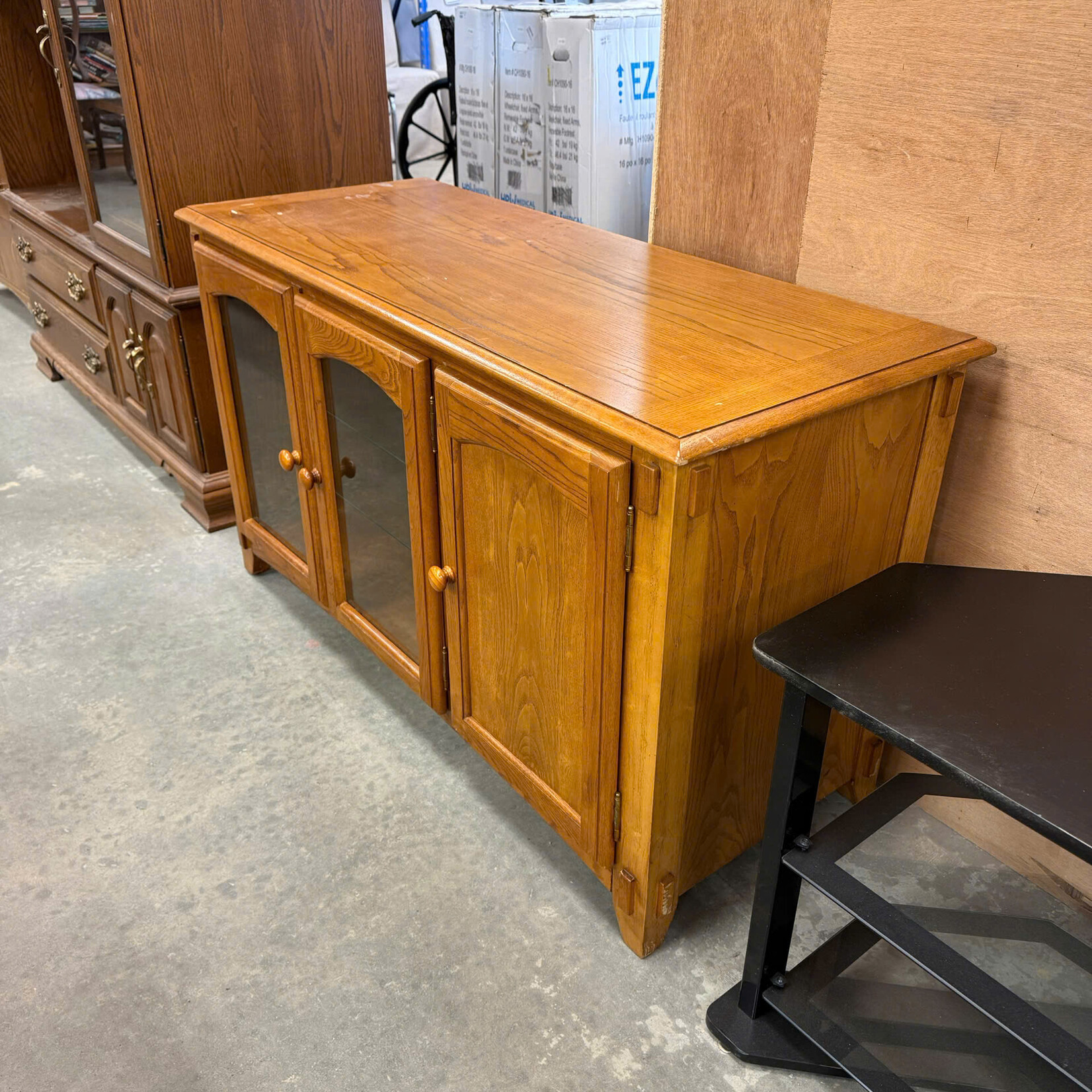 Glass Door TV Stand