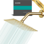 Square Shower Head Brushed Gold 8"