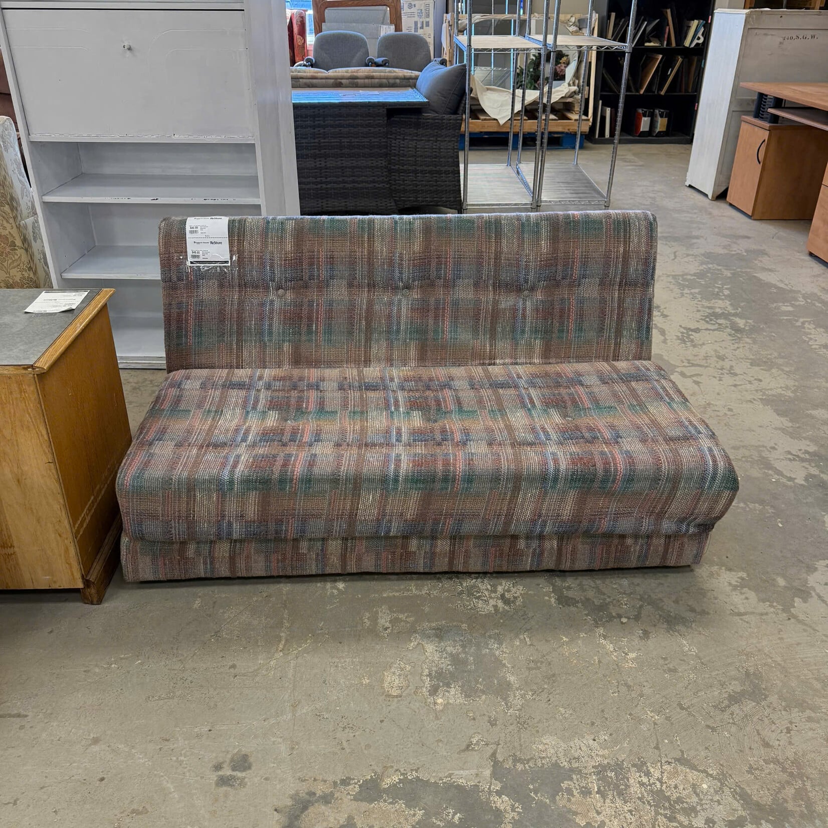 Multi-Coloured Sleep Over Futon