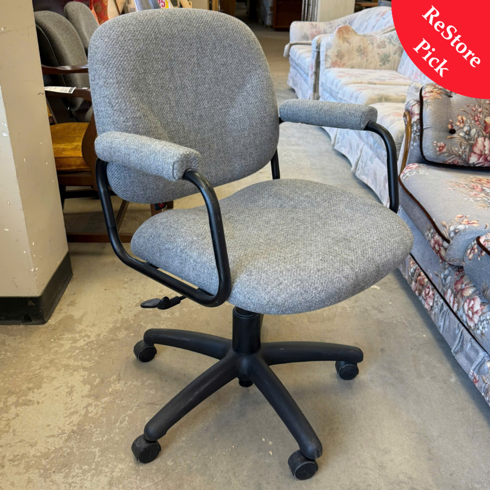 Grey & Black Office Chair