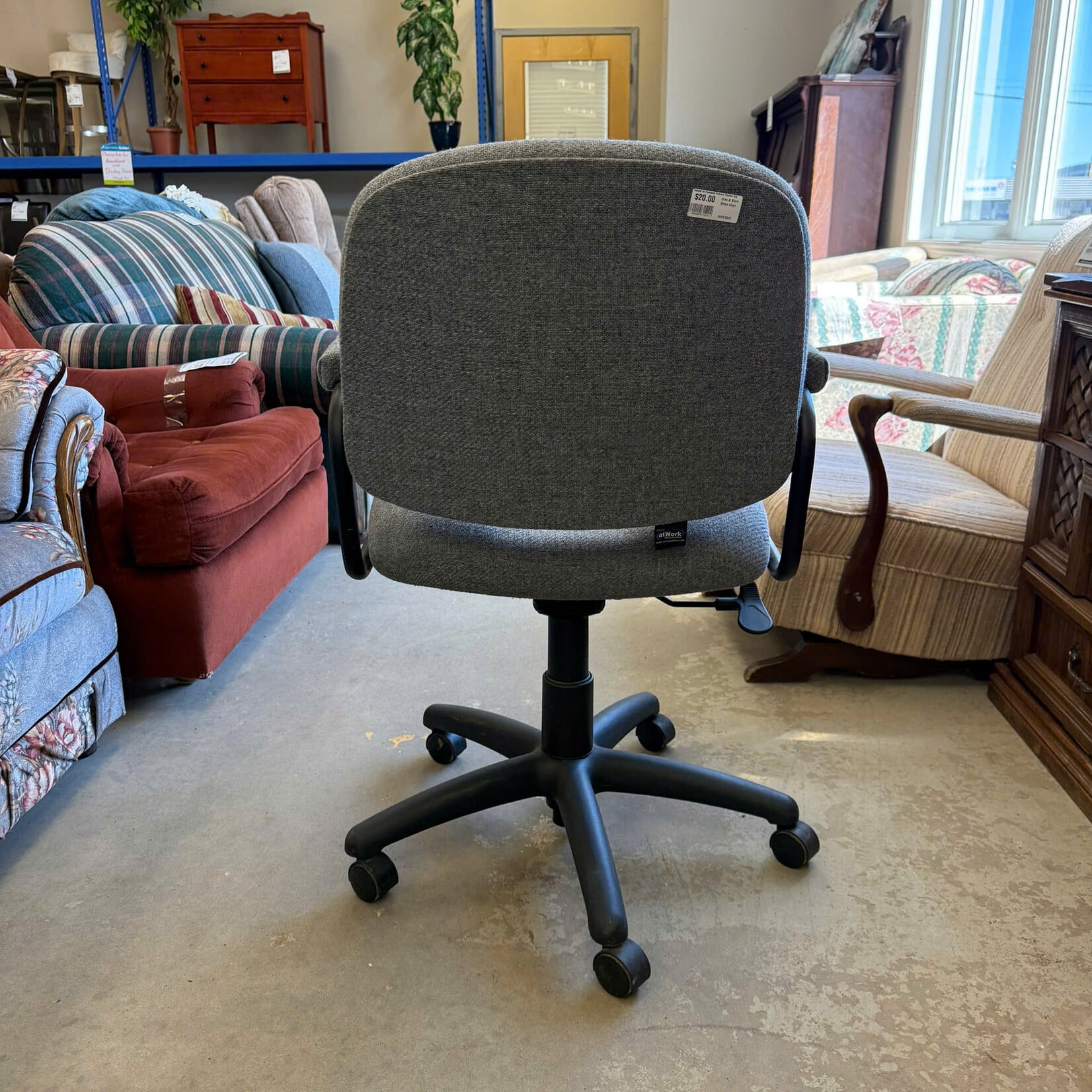 Grey & Black Office Chair
