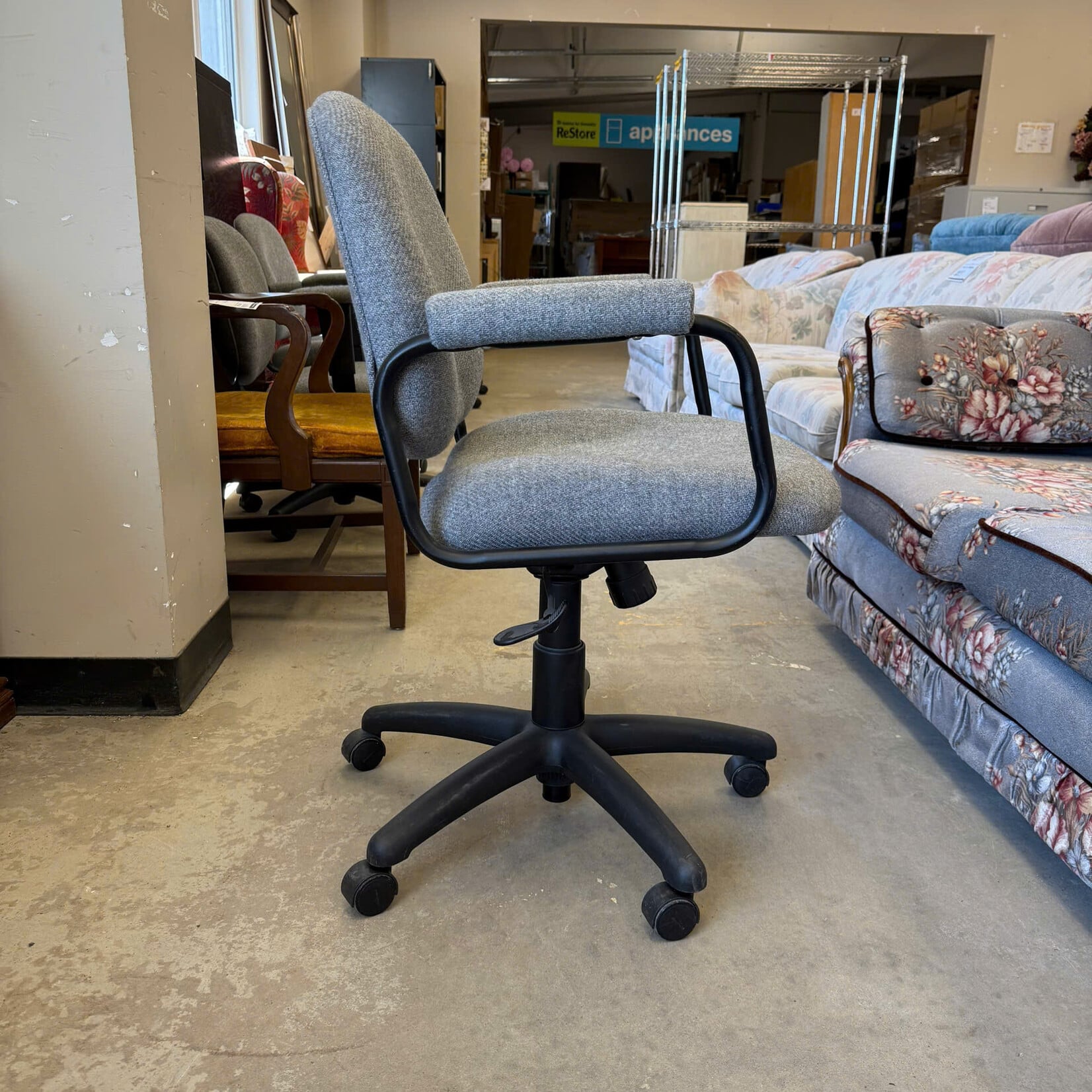 Grey & Black Office Chair