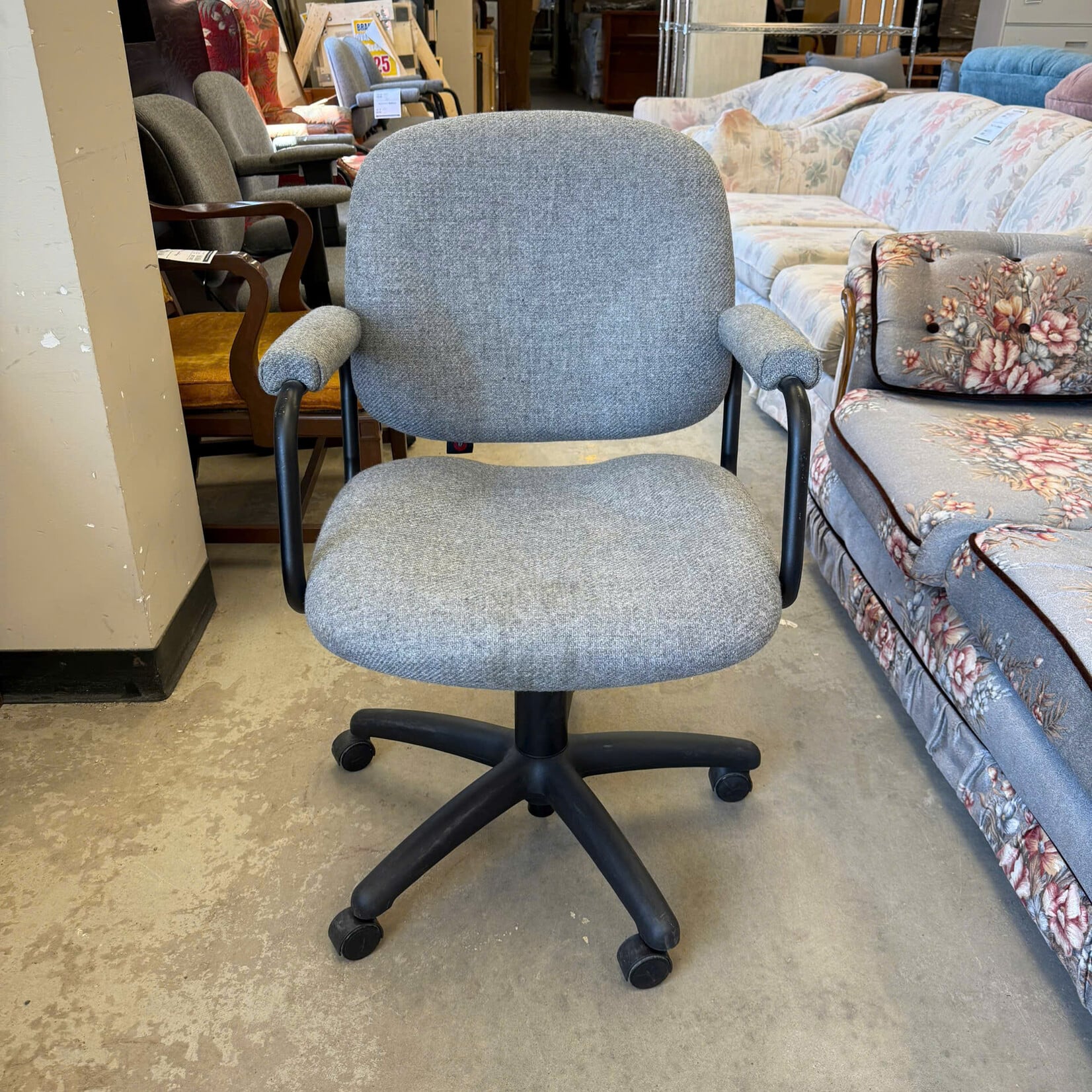Grey & Black Office Chair