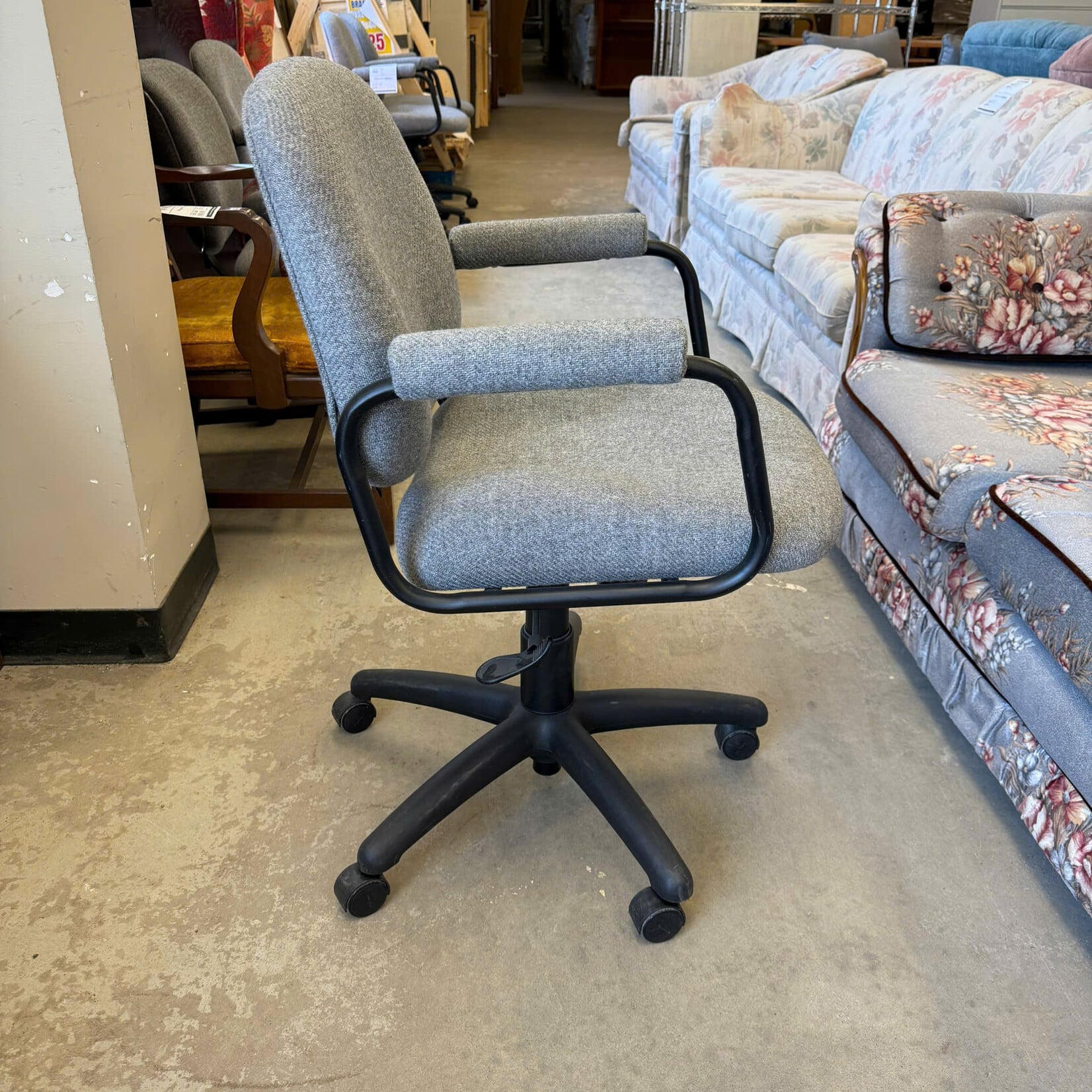 Grey & Black Office Chair