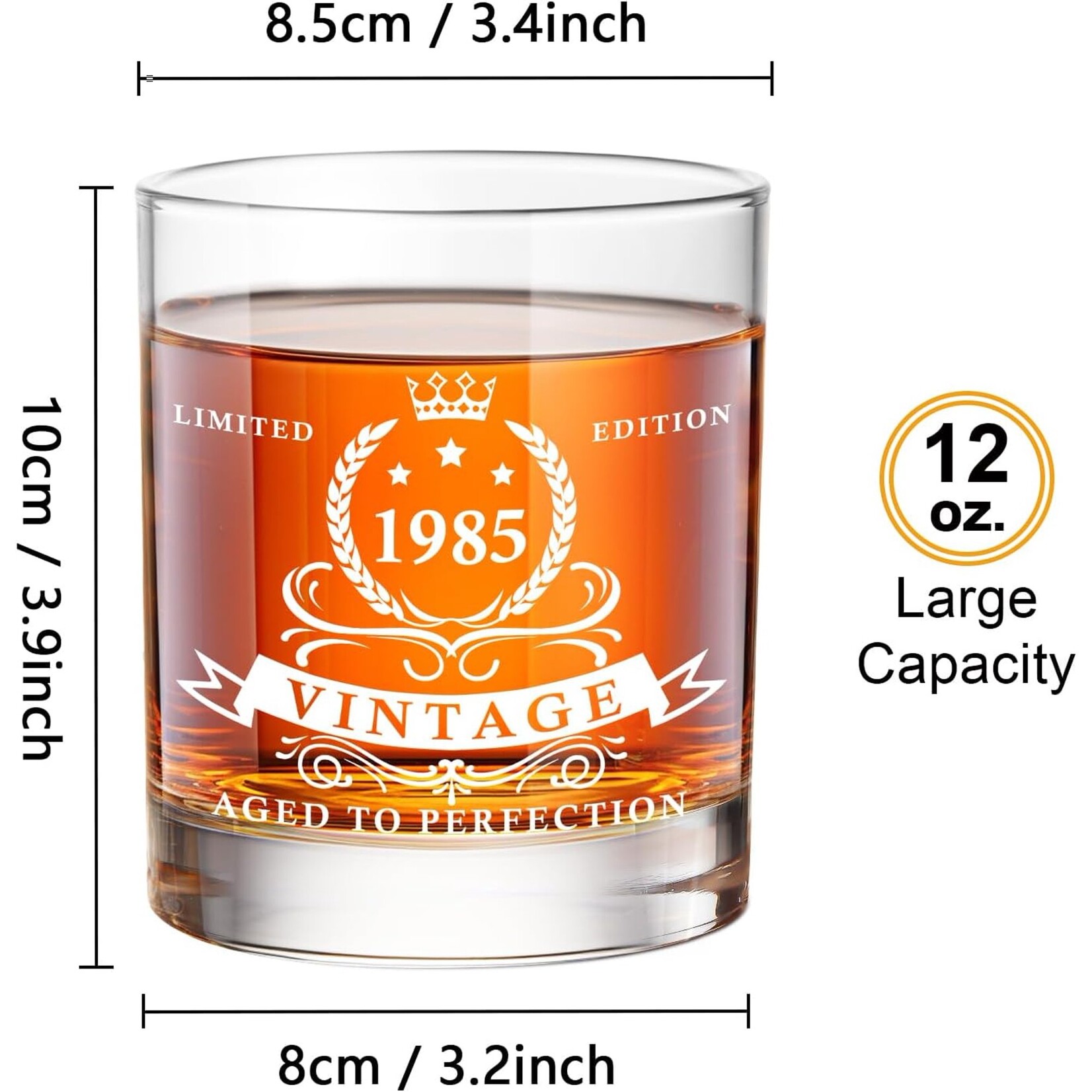 1985 Whiskey Set Barrel Box