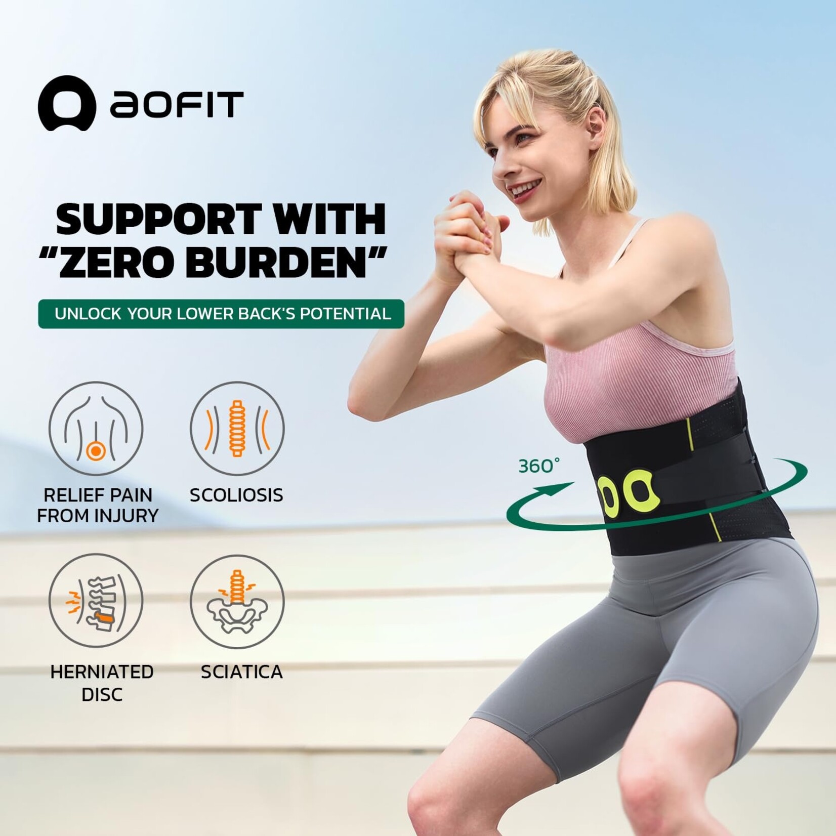 Adjustable Back Support Belt XL