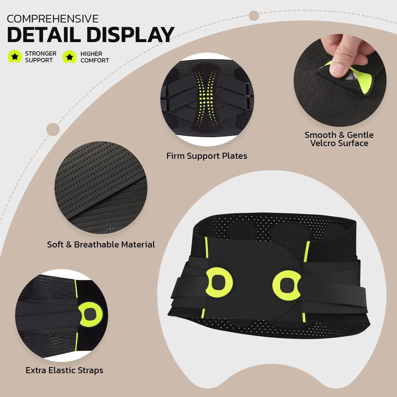 Adjustable Back Support Belt XL