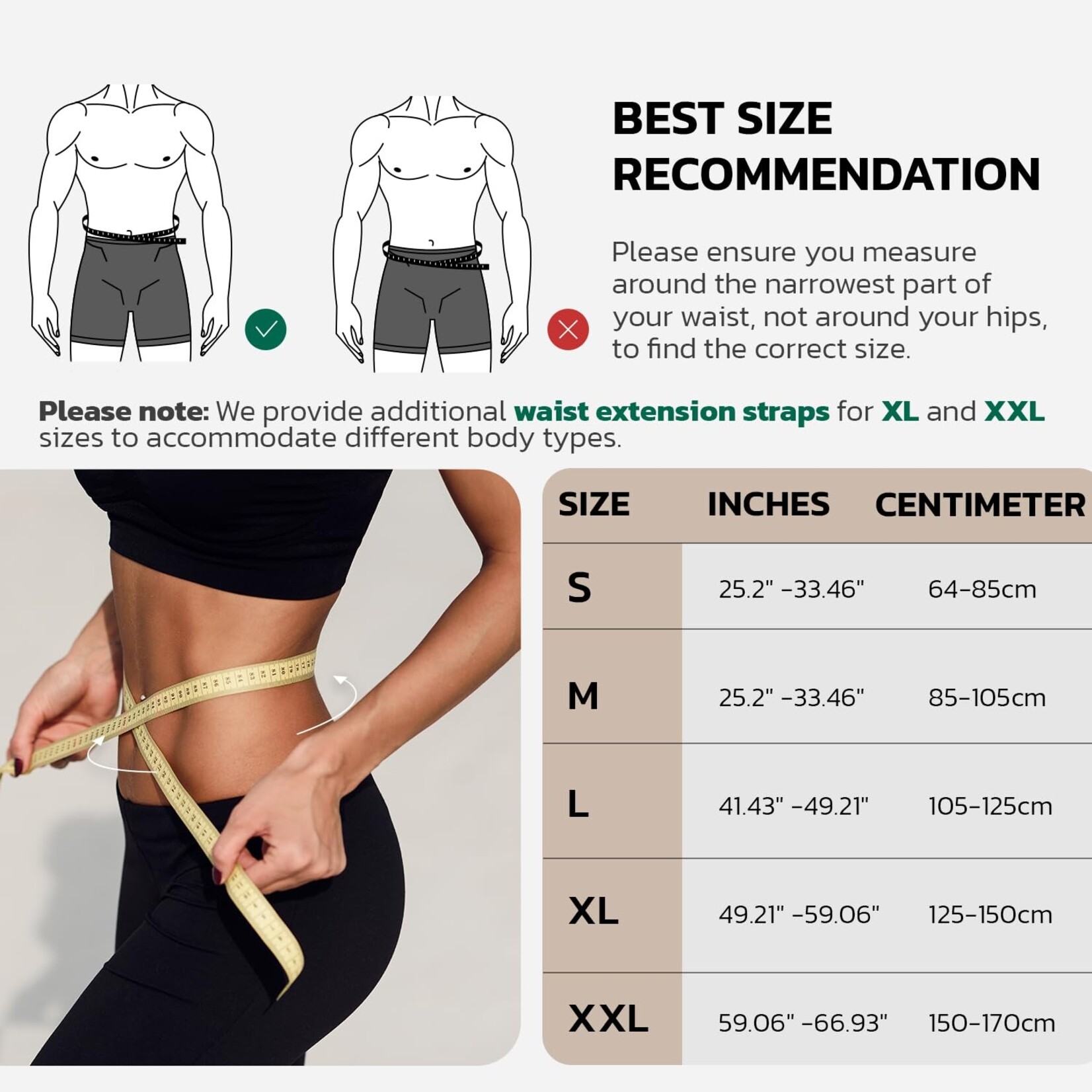 Adjustable Back Support Belt XL