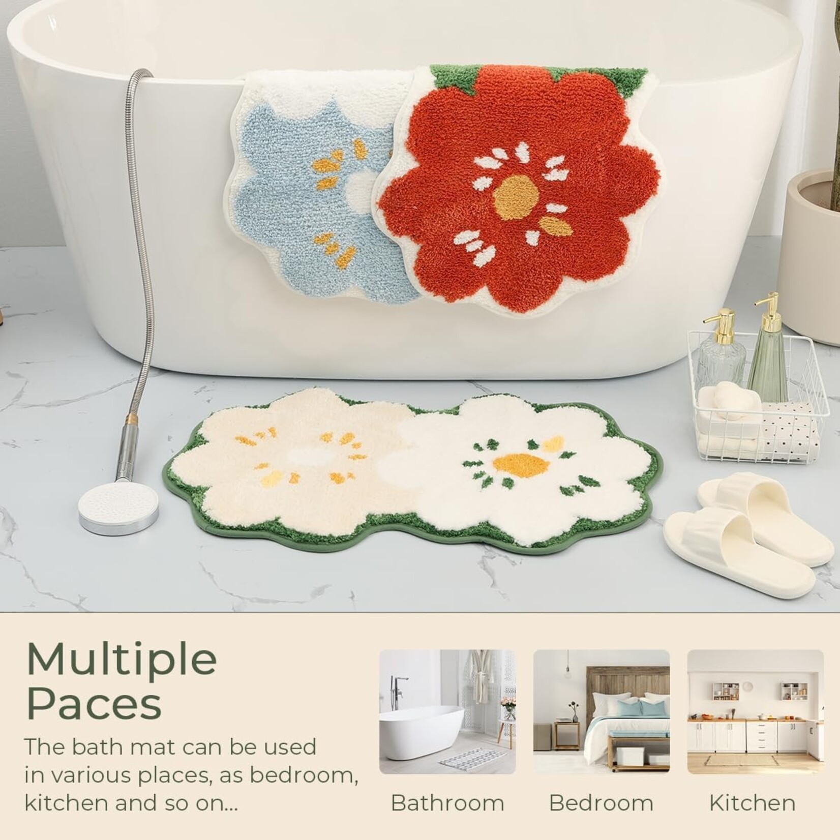 31.5x18.5 Bath Carpet Ultra Absorbent