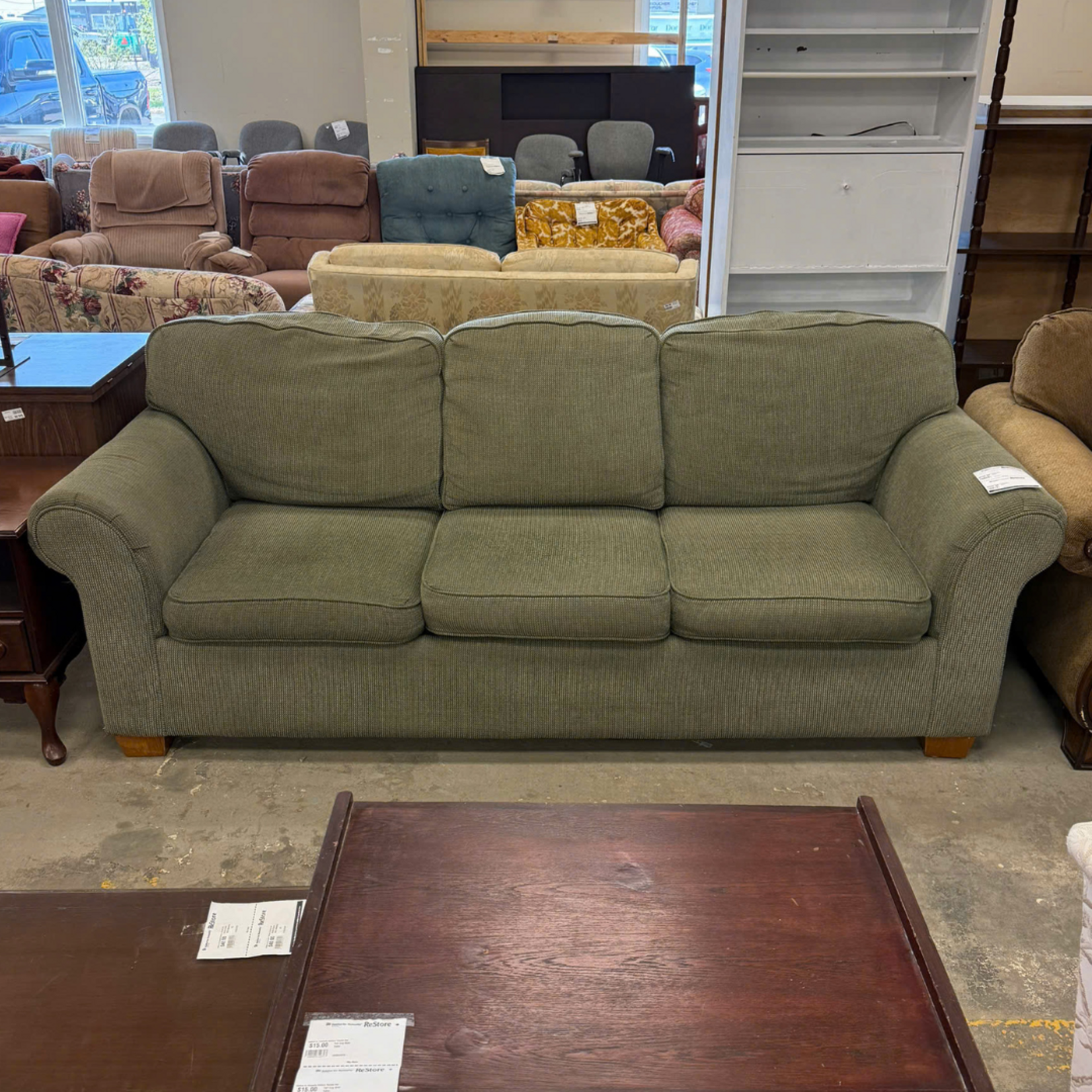 Lazboy Green Couch